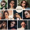 imageMEETSUN Vintage 90s Small Oval Sunglasses For Women Men Metal Frames Designer Gothic GlassesC10blackgray