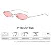 imageMEETSUN Vintage 90s Small Oval Sunglasses For Women Men Metal Frames Designer Gothic GlassesC13sliverpink
