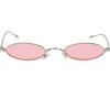 imageMEETSUN Vintage 90s Small Oval Sunglasses For Women Men Metal Frames Designer Gothic GlassesC13sliverpink
