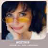 imageMEETSUN Vintage 90s Small Oval Sunglasses For Women Men Metal Frames Designer Gothic GlassesC39sliveryellow