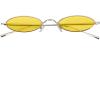 imageMEETSUN Vintage 90s Small Oval Sunglasses For Women Men Metal Frames Designer Gothic GlassesC39sliveryellow