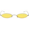 imageMEETSUN Vintage 90s Small Oval Sunglasses For Women Men Metal Frames Designer Gothic GlassesC39sliveryellow