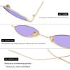 imageMEETSUN Vintage 90s Small Oval Sunglasses For Women Men Metal Frames Designer Gothic GlassesGoldpurple