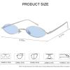 imageMEETSUN Vintage 90s Small Oval Sunglasses For Women Men Metal Frames Designer Gothic GlassesSilverblue