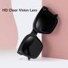 imageMEETSUN Vintage Square Oversized Sunglasses for Women Fashion Retro Designer Shades Big Trendy Large SunniesBlack  Grey