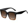 imageMEETSUN Vintage Square Oversized Sunglasses for Women Fashion Retro Designer Shades Big Trendy Large SunniesBlacktortoise  Brown