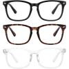 imageMEETSUN 3Pack Blue Light Blocking Glasses Anti Eye Strain Headache Sleep Better Computer Glasses UV400 Lens Black  Brown Gradient  Clear3 Pack Black  Tortoise  Clear