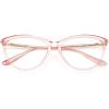 imageMEETSUN Blue Light Block Glasses for ComputerReadingEye Strain ReduceAnti Glare Lens Black LeopardFrame WomenPink