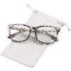 imageMEETSUN Blue Light Blocking Glasses Women Men Anti Eye Strain Headache Sleep BetterComputer Glasses UV400 Lens TortieB01 Leopard