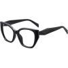 imageMEETSUN Blue Light Blocking Glasses for Women Cateye Vintage Square Computer Gaming Glasses UV400Black