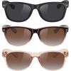 (3 Pack) Black/Brown Gradient/Brown