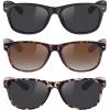 imageMEETSUN Classic Polarized Sunglasses for Women Men Trendy Retro Sun Glasses for Driving UV Protection 3 Pack3 Pack BlackLeopard BrownGrey Leopard
