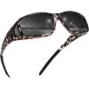 imageMEETSUN Fit Over Glasses Sunglasses for Men WomenWrap Around Sunglasses Polarized UV400 ProtectionGray Leopard Framegray Lens