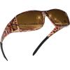 imageMEETSUN Fit Over Glasses Sunglasses for Men WomenWrap Around Sunglasses Polarized UV400 ProtectionLeopard Framebrown Lens