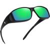 (Z1)black Frame-green Mirror Lens