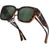 Xl-brown Tortoise Frame-green Lens