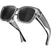 Xl-transparent Grey Frame-grey Lens