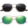 2 Pack-gold Gray+green Mirror Lens