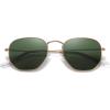 Gold Frame-dark Green Lens