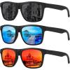 (3 Pack) Black/Ice Blue/Red