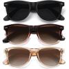 (3 Pack) Matte Black + Brown Gradient + Light Brown