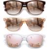 3 Pack Brown Gradient + Light Brown + Pink Mirrored