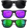 3 Pack Black/Purple Blue/Green Orange