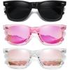 (3 Pack) Black/Purple Pink/Pink