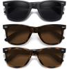 (3 Pack) Black/Tortoise Brown/Brown Tortoise