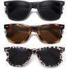 (3 Pack) Black/Tortoiseshell/Leopard