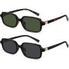 2pack-black/Gray+tortoise/Dark Green