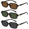 3pack-black/Gray+tortoise/Brown+tortoise/Dark Green
