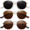 (3 Pack) Gold/Grey + Gold/Brown + Leopard/Brown