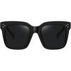 imageMEETSUN Vintage Square Oversized Sunglasses for Women Fashion Retro Designer Shades Big Trendy Large SunniesBlack  Grey
