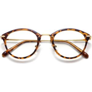 imageMEETSUN Blue Light Blocking Glasses Women for Small Face Anti Eye Strain HeadacheComputer Reading Glasses UV400 LensLeopardclear