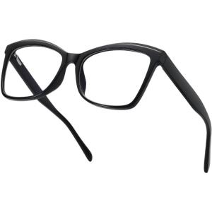 imageMEETSUN Blue Light Blocking Glasses for Women Anti Eyestrain Filter Blue Ray Oversized Computer Game GlasseZc1 Black
