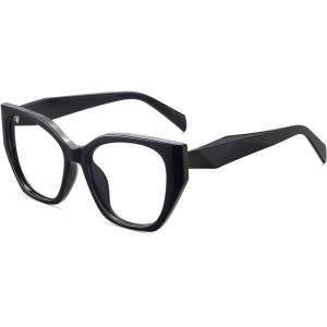 imageMEETSUN Blue Light Blocking Glasses for Women Cateye Vintage Square Computer Gaming Glasses UV400Black