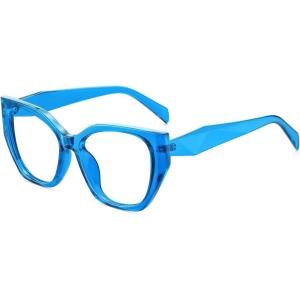 imageMEETSUN Blue Light Blocking Glasses for Women Cateye Vintage Square Computer Gaming Glasses UV400Blue