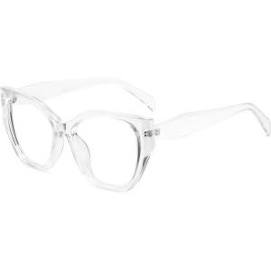imageMEETSUN Blue Light Blocking Glasses for Women Cateye Vintage Square Computer Gaming Glasses UV400Clear