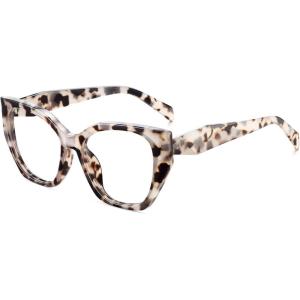 imageMEETSUN Blue Light Blocking Glasses for Women Cateye Vintage Square Computer Gaming Glasses UV400Cream Tortoise