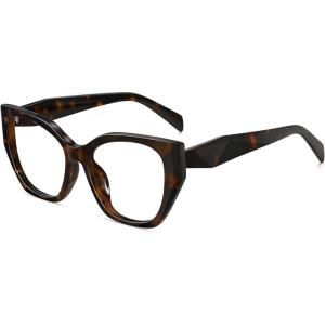 imageMEETSUN Blue Light Blocking Glasses for Women Cateye Vintage Square Computer Gaming Glasses UV400Tortoise
