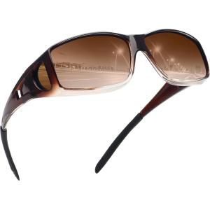 imageMEETSUN Fit Over Glasses Sunglasses for Men WomenWrap Around Sunglasses Polarized UV400 ProtectionBrown Gradient Framegradient Brown Lens
