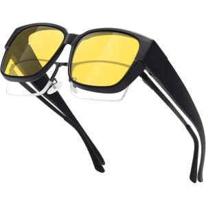 imageMEETSUN Oversized Fit Over Glasses Sunglasses for Women Men Trendy Polarized UV Protection Sun Glasses for DrivingNight Vision