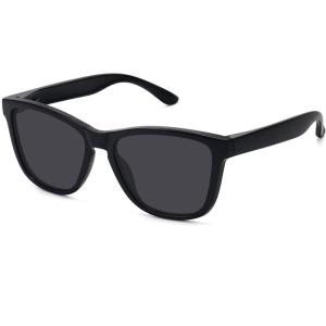 imageMEETSUN Polarized Sunglasses for Women Men Trendy Classic Retro Designer StyleA1 Glossy Black