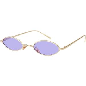 imageMEETSUN Vintage 90s Small Oval Sunglasses For Women Men Metal Frames Designer Gothic GlassesGoldpurple