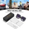 imageMEETSUN Elton Square Rhinestone Sunglasses  Oversized Bling for Women with Diamond Frames  70s Retro for Beach ampamp DiscoBlack FrameGrey Gradient Lens