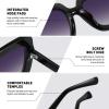 imageMEETSUN Elton Square Rhinestone Sunglasses  Oversized Bling for Women with Diamond Frames  70s Retro for Beach ampamp DiscoBlack FrameGrey Gradient Lens