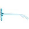imageMEETSUN Elton Square Rhinestone Sunglasses  Oversized Bling for Women with Diamond Frames  70s Retro for Beach ampamp DiscoBlue FrameBlue Gradient Lens