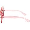 imageMEETSUN Elton Square Rhinestone Sunglasses  Oversized Bling for Women with Diamond Frames  70s Retro for Beach ampamp DiscoPink FramePink Mirrored Lens