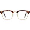imageMEETSUN Blue Light Glasses Retro Half Frame Clear Lens  AntiEyestrain for Computer Gaming ampamp Phone Use  Women Men Fashion Bluelight GlassesTortoiseshell FrameBrown Frame  2 PACKTortoiseshell Gold  1 Pack